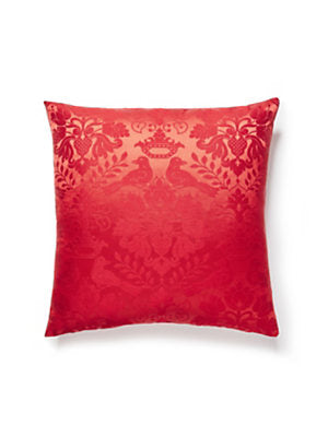 Love Bird Pillow – Decorative Cushion, Ruby