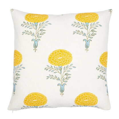 Marigold Pillow, Taupe / Tan, Green, Pink