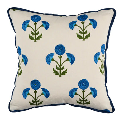 Saranda Flower Pillow, Royal