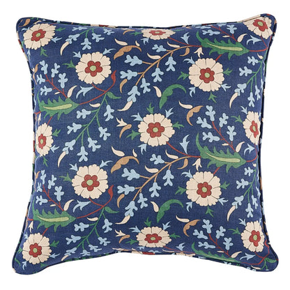 Floralia Pillow, Indigo