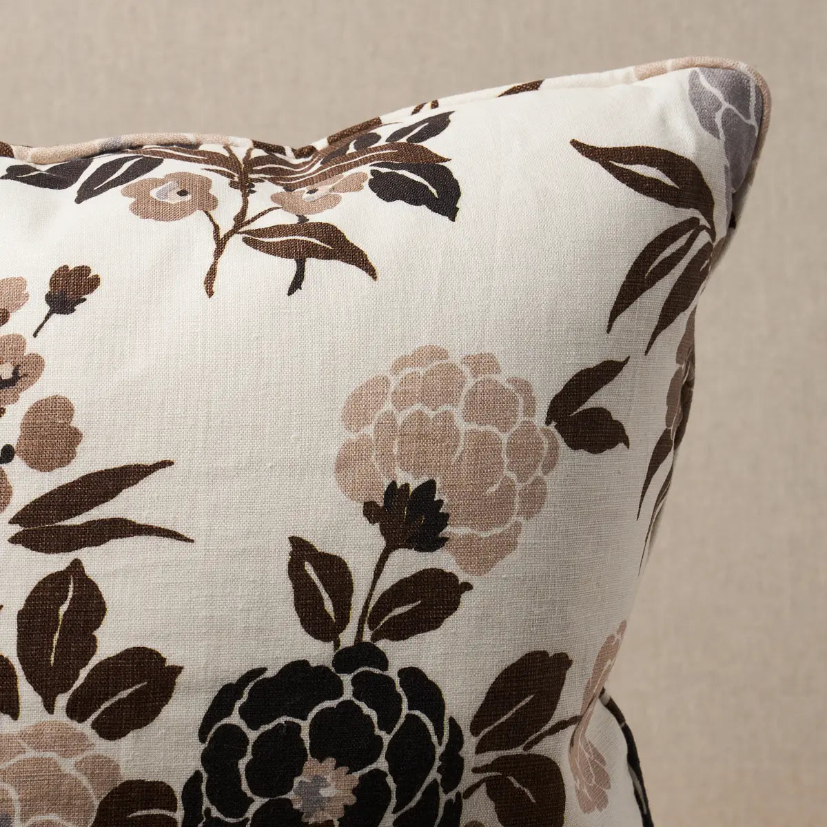 Valentina Floral Pillow - Decorative linen Throw Cushion