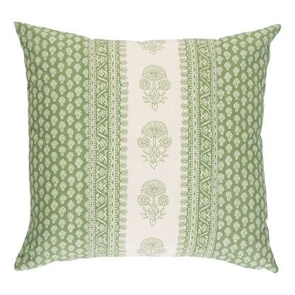Hyacinth Pillow - Indoor/Outdoor, Leaf green