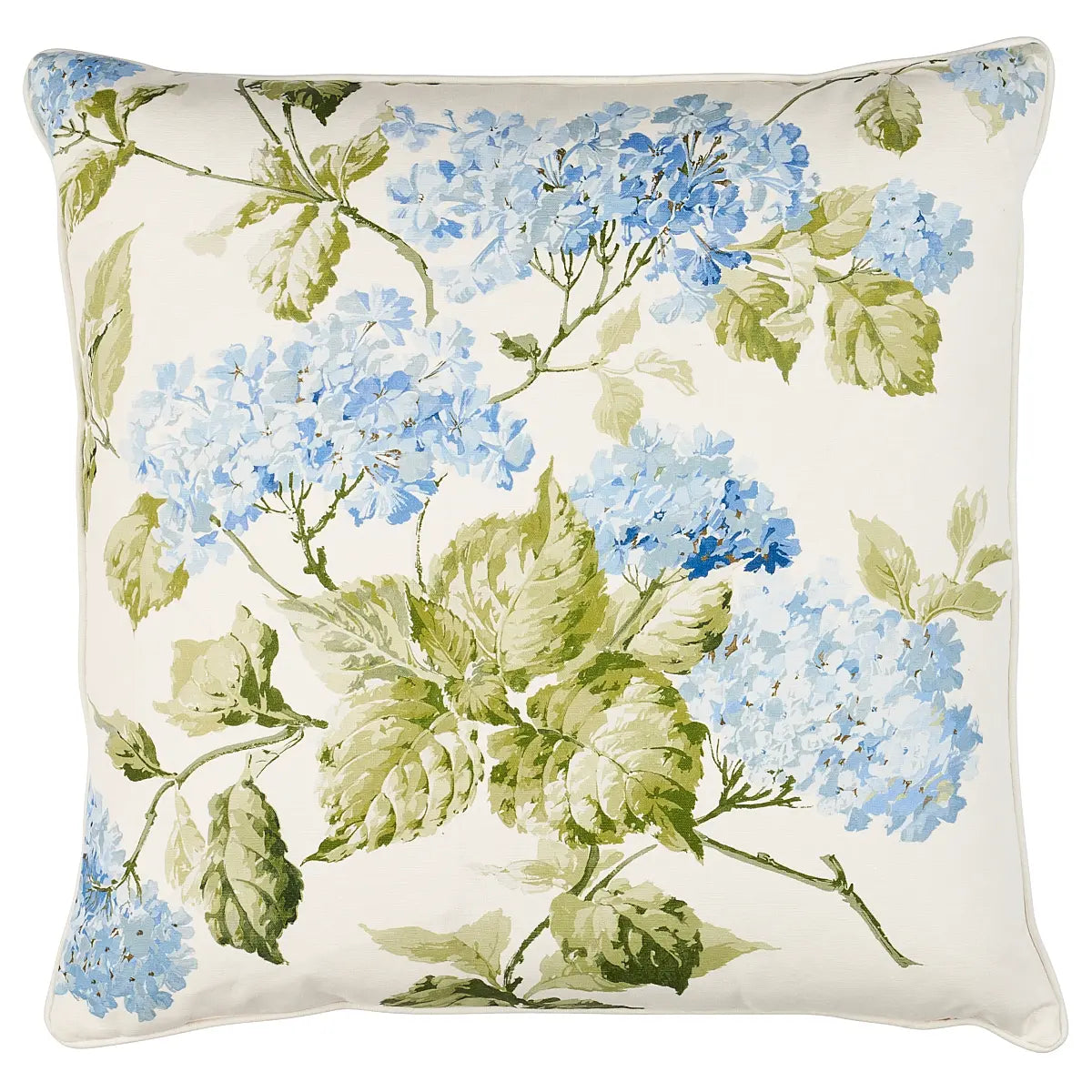 Summer Hydrangea Pillow, Blue hydrangea