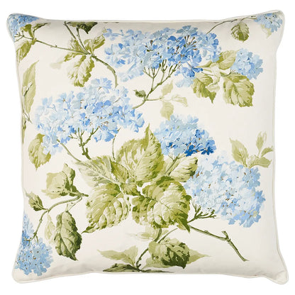 Summer Hydrangea Pillow, Blue hydrangea