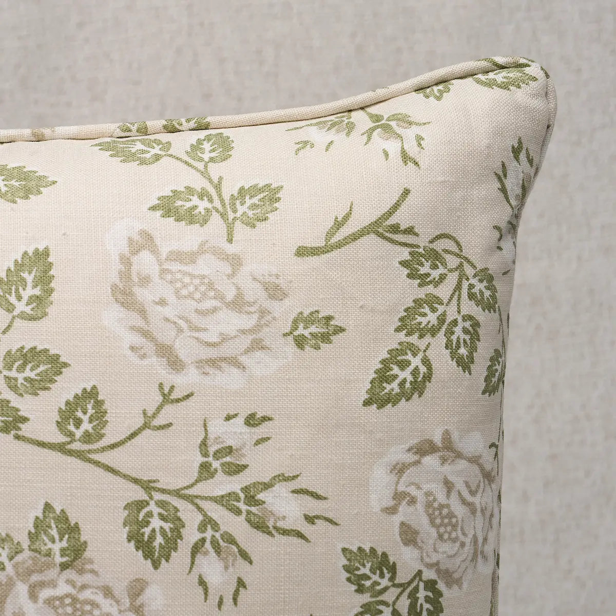 Lavinia Floral Pillow in Green