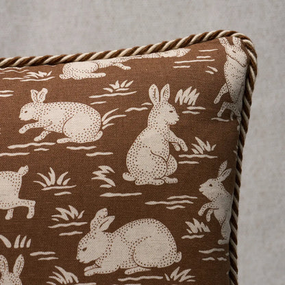 Cottontails Pillow – Chestnut
