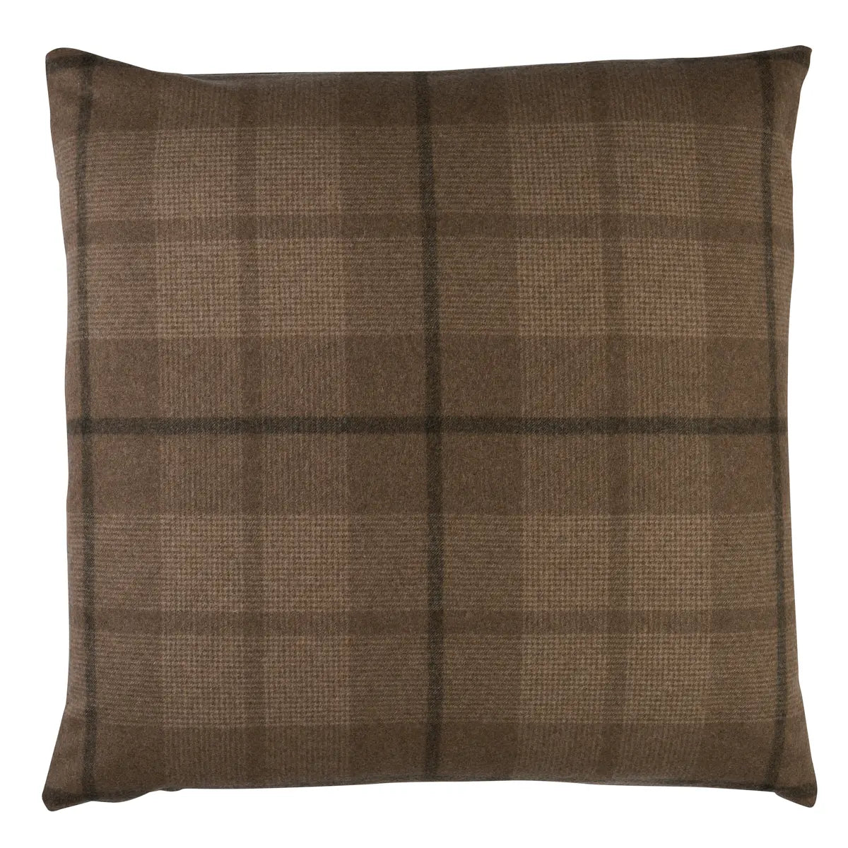 Montana Wool Plaid Pillow, Buckskin