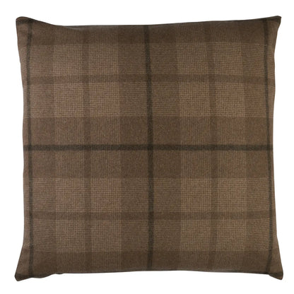 Montana Wool Plaid Pillow, Buckskin