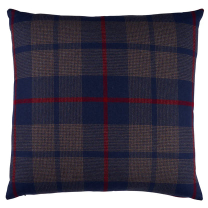 Montana Wool Plaid Pillow, Navy