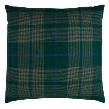 Montana Wool Plaid Pillow, Hunter