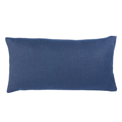 Piet Performance Linen Pillow, Indigo / 16" x 12"