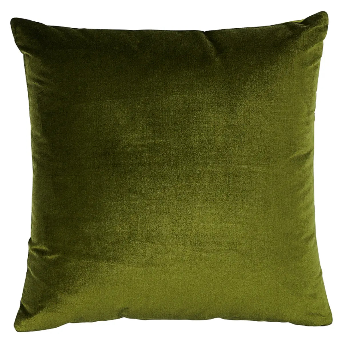 Venetian Silk Velvet Pillow, Moss / 18" x 18"