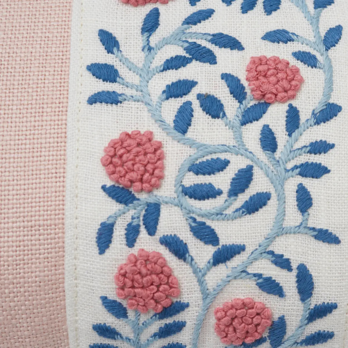 Ashoka Embroidered Tape Pillow