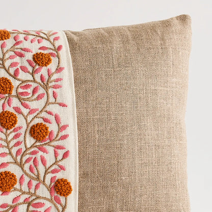 Ashoka Embroidered Tape Pillow