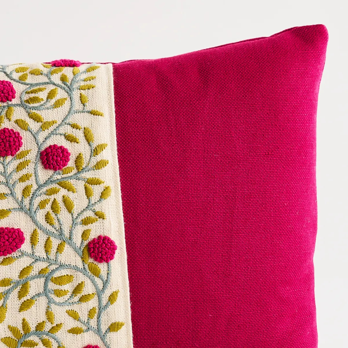 Ashoka Embroidered Tape Pillow