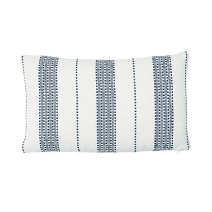 Lubeck Stripe Pillow - Striped Cotton Throw Cushion