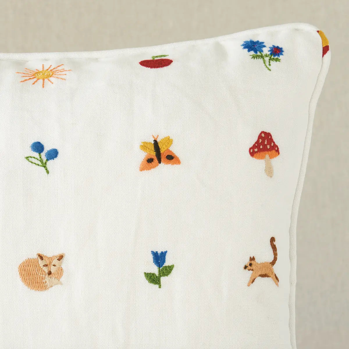 Tiny Things Embroidery Pillow