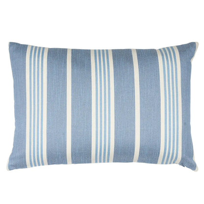 Hampton Stripe Indoor/Outdoor Lumbar Pillow, Pool