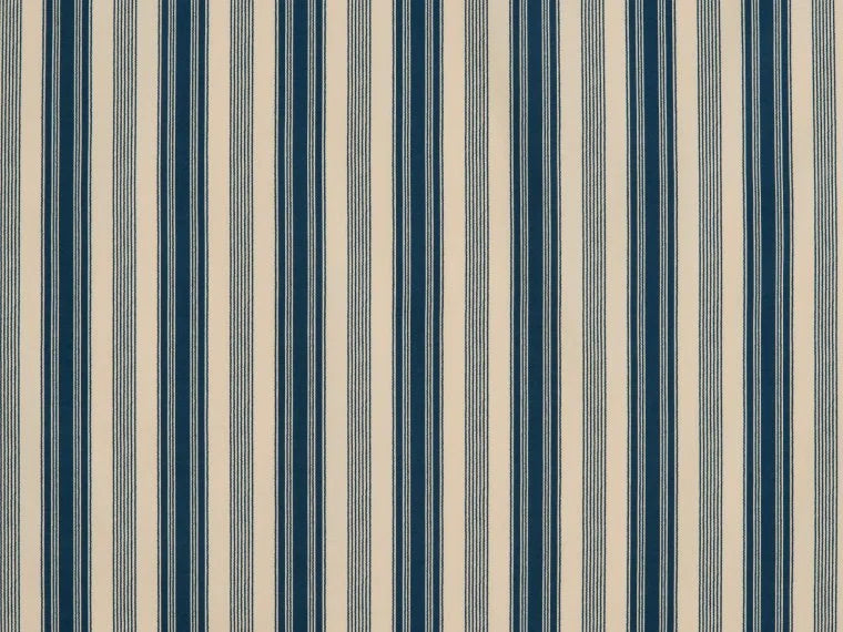 Malmaison Rayure Printed Canvas Stripe, Bleu