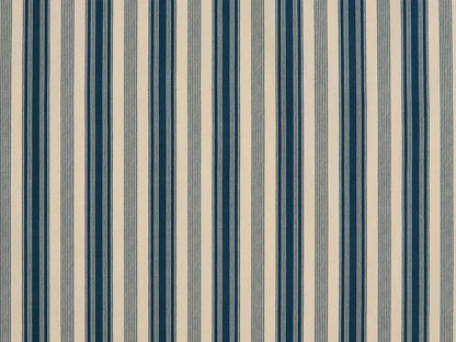 Malmaison Rayure Printed Canvas Stripe, Bleu
