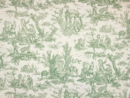 Satin Coutances Positif Printed Cotton – Vert