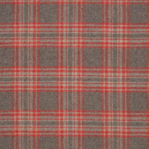 Plaid pattern with red and gray colors