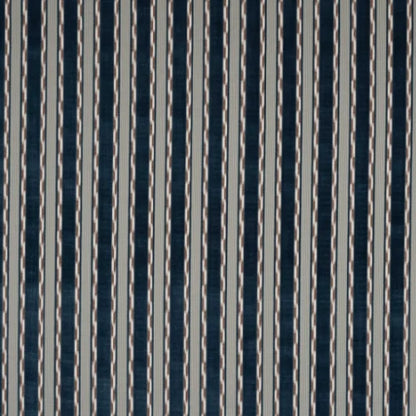 Almeria Navy Woven Velvet Fabric – 52.75" Wide Upholstery Material by Cowtan and Tout