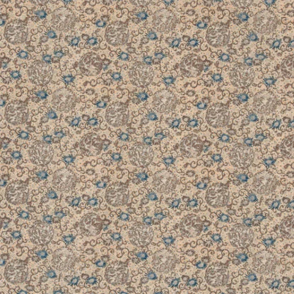 Patterned fabric with blue and beige design
Butterfly Printed Cotton, Taupe