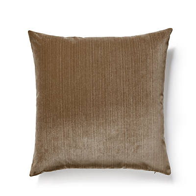 Strié Velvet Pillow – Luxe Cushion, Sable