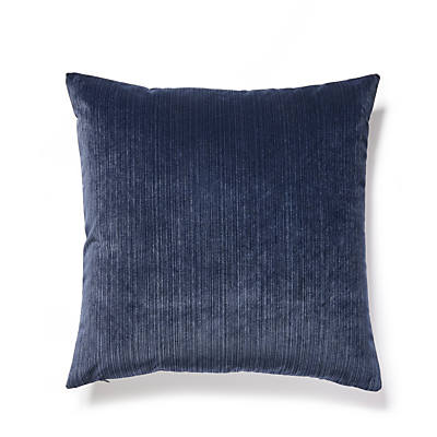 Strié Velvet Pillow – Luxe Cushion, Ink