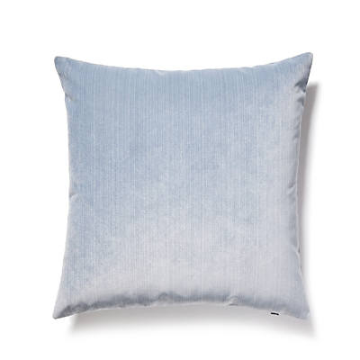 Strié Velvet Pillow – Luxe Cushion, Cerulean
