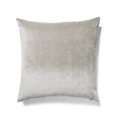 Strié Velvet Pillow – Luxe Cushion, Dove