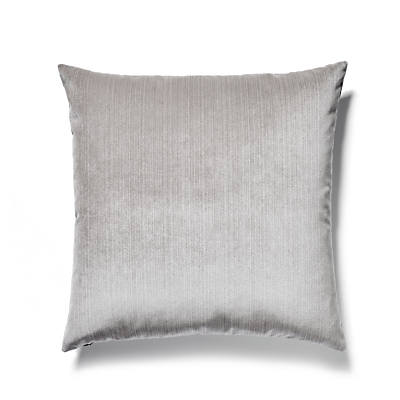 Strié Velvet Pillow – Luxe Cushion, Pewter