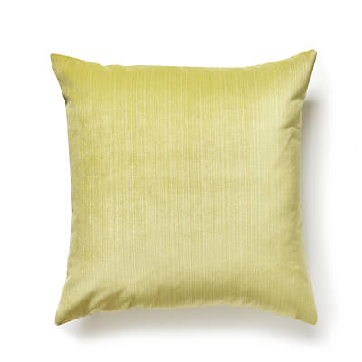 Strié Velvet Pillow – Luxe Cushion, Chartreuse
