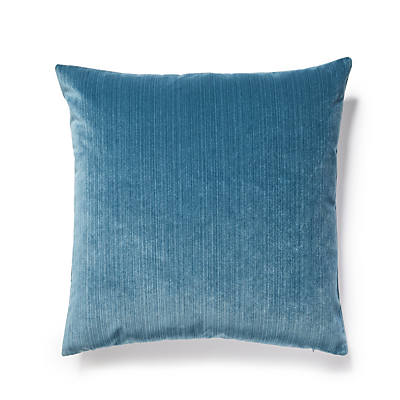 Strié Velvet Pillow – Luxe Cushion, Teal