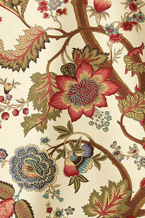 Agra Fabric – Large-Scale Tree of Life Design