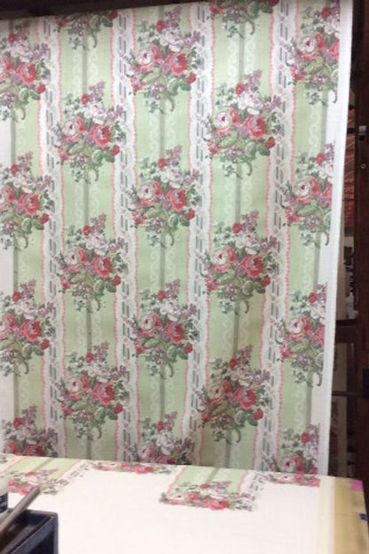 Westminster Handblock Fabric – Heritage Floral & Stripe Linen