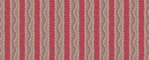 Agata Fabric – Rustic Stripe Linen Blend, Lavender / Purple, Coral / Peach