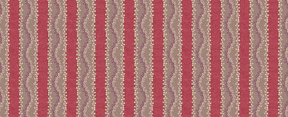 Agata Fabric – Rustic Stripe Linen Blend, Lavender / Purple, Coral / Peach