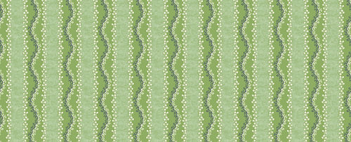 Agata Fabric – Rustic Stripe Linen Blend, Green, Light Green