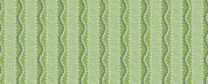 Agata Fabric – Rustic Stripe Linen Blend, Green, Light Green