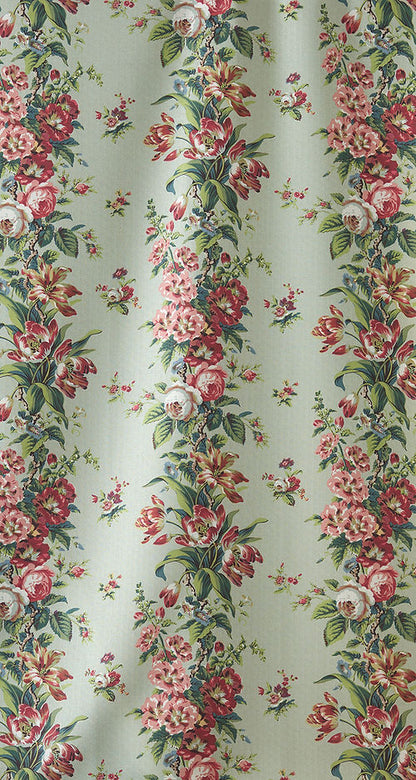 Mansfield Fabric – Historic Floral Linen, Green