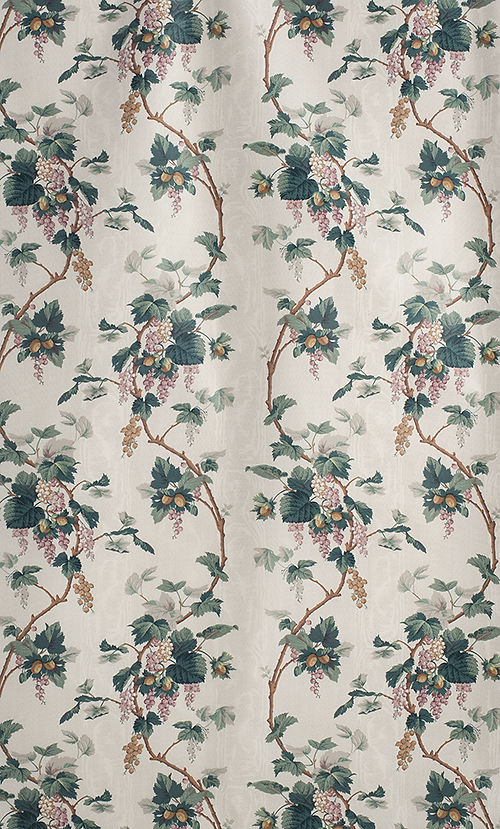 Nuts & Berries Fabric – 100% Cotton Chintz, Pink