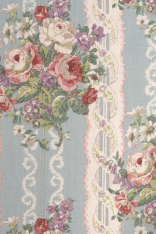Westminster Handblock Fabric – Heritage Floral & Stripe Linen