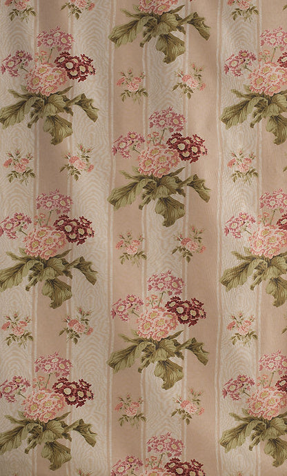 Polyanthus Fabric – 100% Cotton Chintz, Coral / Peach