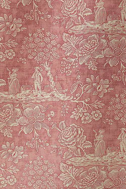 Cecelia Toile Fabric, Pink