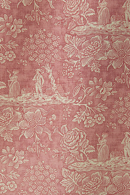 Cecelia Toile Fabric, Pink