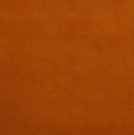 Solid orange color swatch with a textured surface
Gainsborough Velvet Fabric