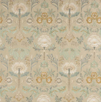 Floral-patterned wallpaper with beige and green tones
Dianthus Embroidered Fabric