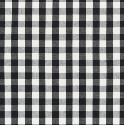Elton Cotton Check Fabric – Small-Scale 100% Cotton, black
Elton Cotton Check Fabric